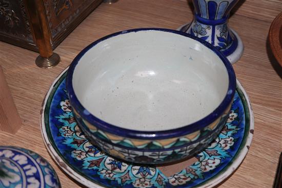 Five pieces of Persian ceramics